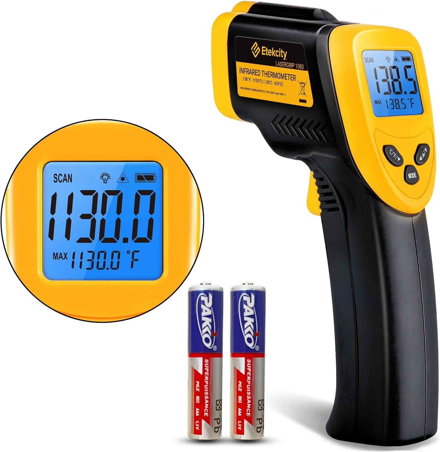 Etekcity Lasergrip 1080 Infrared Thermometer